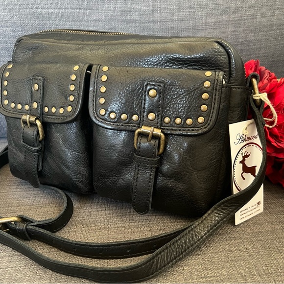 NWT ASHWOOD LEATHER CROSSBODY SHOULDER BAG